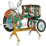 Tyre Wheeled Farm Tractor With Diesel Engine Fiat (La Piccola) Hydraulic Hoist (on Stand With Wheels) Electrical